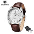 Leather Fashion Sport Men's Watches Luxury Military Quartz Analog Waterproof Men Watch