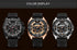 Elegant Sport Mens Watches Modern Luxury Silicone Band Waterproof Fashion Quartz Luminous Unique Design Wristwatch For Man