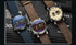 New Military Sport Watches Luxury Brown Leather Strap Quartz Wrist Watch Stylish Roller Watch For Men