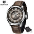 2021 New Simple Business Quartz Men Wristwatch Luxury Casual Leather Strap Waterproof Watch