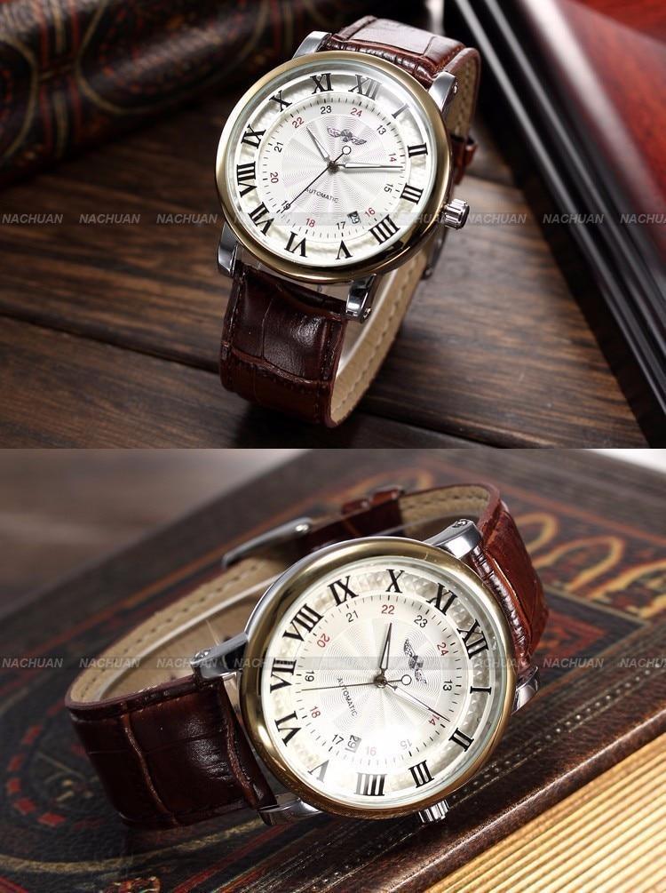 Modern Men Fashion Watch Sport Analog Military Leather Wristwatches Round Classic Design For Mens