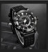 Luxury Men Fashion Watches Quartz Wrist Watches Military Casual Leather Strap Waterproof Elegant Watch