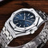 Fashion Stainless Steel Mens Quartz Analog Watch Luminous Waterproof Mens Sports Minimalist Wrist Watch