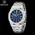 Fashion Stainless Steel Mens Quartz Analog Watch Luminous Waterproof Mens Sports Minimalist Wrist Watch