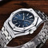 Fashion Stainless Steel Mens Quartz Analog Watch Luminous Waterproof Mens Sports Minimalist Wrist Watch