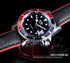 2021 Fashion Black Red Sport Mens Watches Luxury Luminous Hands Watch Elegant Leather Strap Design