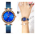 Top Luxury Women Watches Rose Gold Analog Watch Fashion Shine Round Design Elegant Stainless Strap Wrist Watch