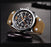 Mens Military Army Watches Analog Chronograph Watch Genuine Leather Strap Sports Casual Waterproof Male Quartz Wristwatch