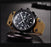 Mens Military Army Watches Analog Chronograph Watch Genuine Leather Strap Sports Casual Waterproof Male Quartz Wristwatch