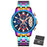 Sport Multifunctional Luxury Mens Watch Quartz Waterproof Colorful Analog Wristwatch Elegant Stainless Steel Design