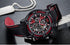 Modern Men's Black Quartz Watches Sports Silicone Strap Luminous Hands Wristwatch Luxury Waterproof Analog Watch