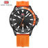 Sport Orange Mens Watch Waterproof Quartz Analog Watches Fashion Silicone Strap Classic Design For Men