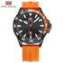 Sport Orange Mens Watch Waterproof Quartz Analog Watches Fashion Silicone Strap Classic Design For Men