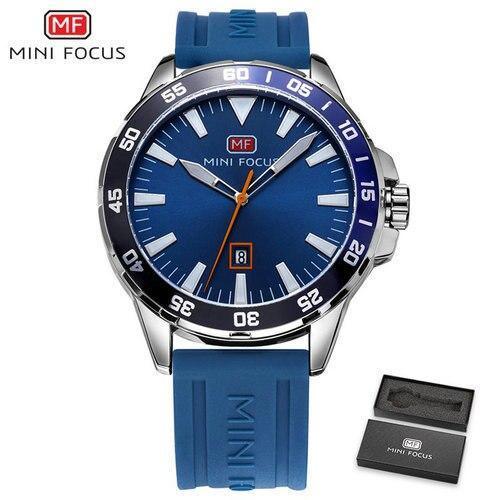 Sport Orange Mens Watch Waterproof Quartz Analog Watches Fashion Silicone Strap Classic Design For Men