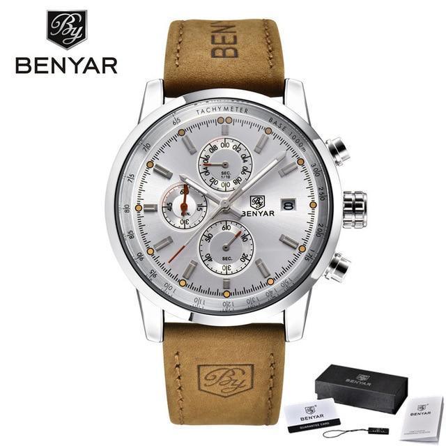 New Top Luxury Mens Watch Quartz Clock Waterproof Classic Automatic Chronograph Military Wrist Watches for Men