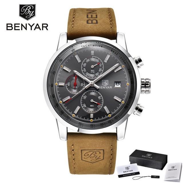 New Top Luxury Mens Watch Quartz Clock Waterproof Classic Automatic Chronograph Military Wrist Watches for Men