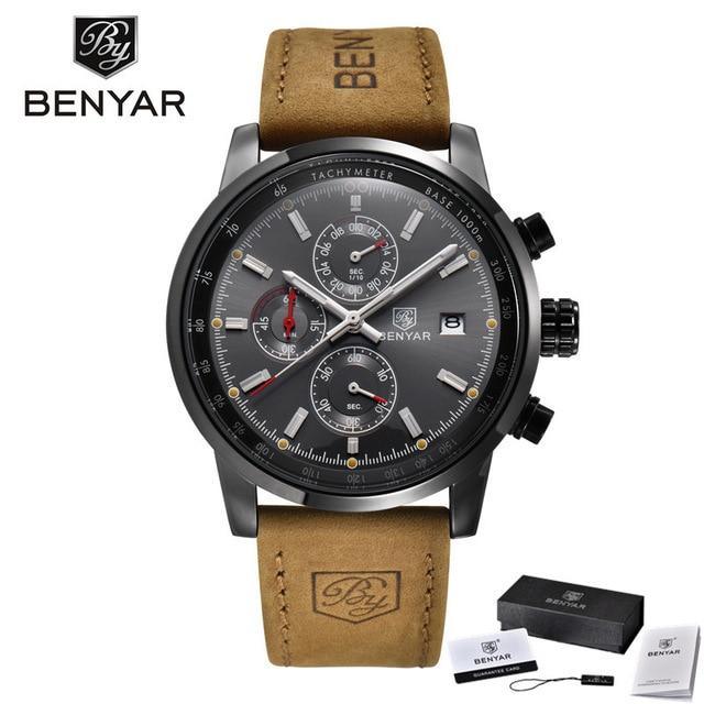 New Top Luxury Mens Watch Quartz Clock Waterproof Classic Automatic Chronograph Military Wrist Watches for Men