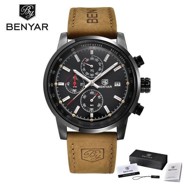 New Top Luxury Mens Watch Quartz Clock Waterproof Classic Automatic Chronograph Military Wrist Watches for Men