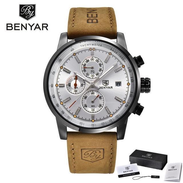 New Top Luxury Mens Watch Quartz Clock Waterproof Classic Automatic Chronograph Military Wrist Watches for Men