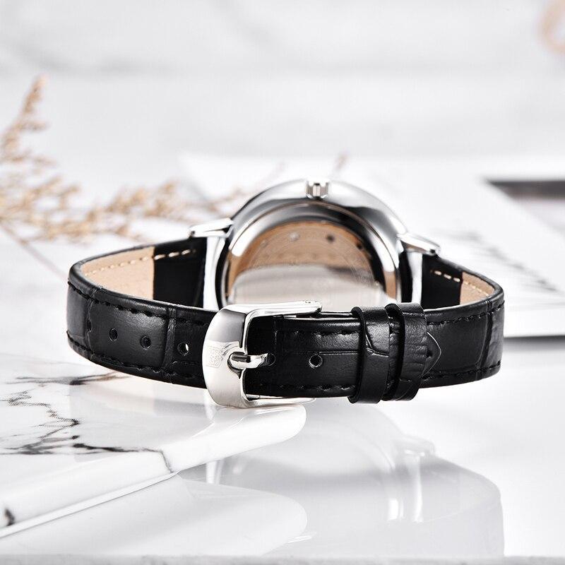 New Fashion Women's Watches Casual Sport Leather Strap Waterproof Analog Quartz Watch