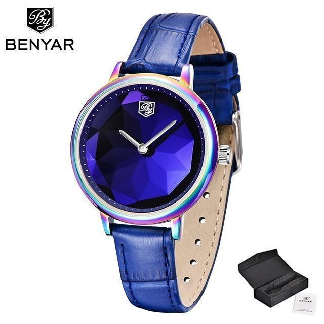 New Fashion Women's Watches Casual Sport Leather Strap Waterproof Analog Quartz Watch