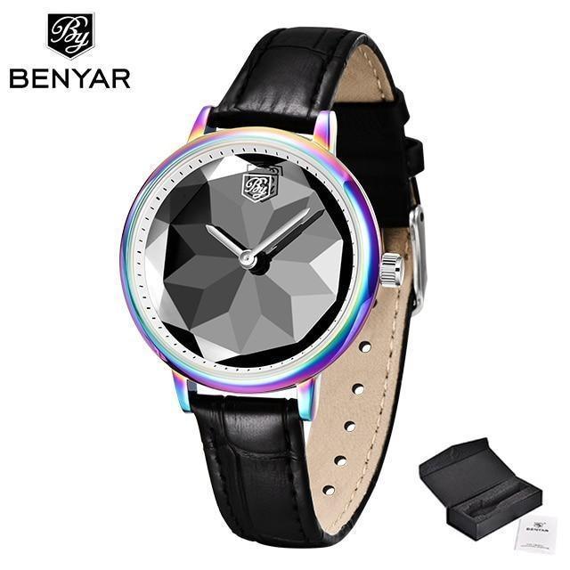 New Fashion Women's Watches Casual Sport Leather Strap Waterproof Analog Quartz Watch