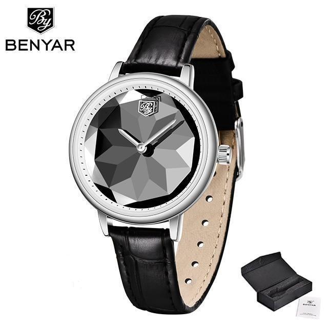 New Fashion Women's Watches Casual Sport Leather Strap Waterproof Analog Quartz Watch