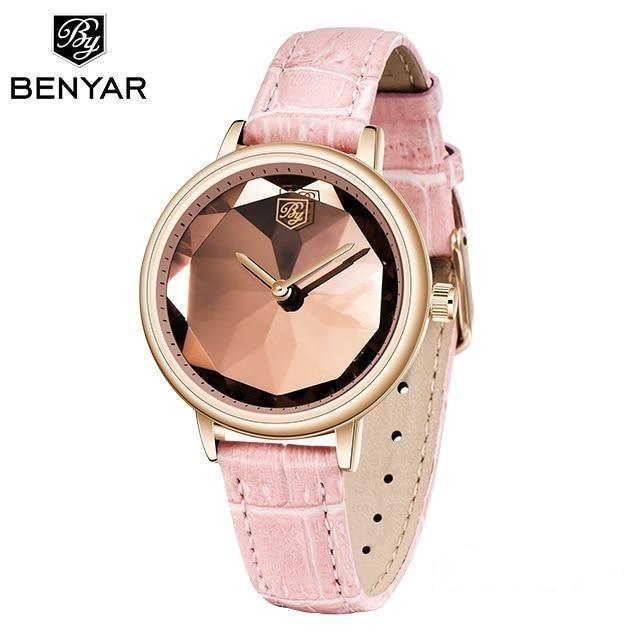 New Fashion Women's Watches Casual Sport Leather Strap Waterproof Analog Quartz Watch