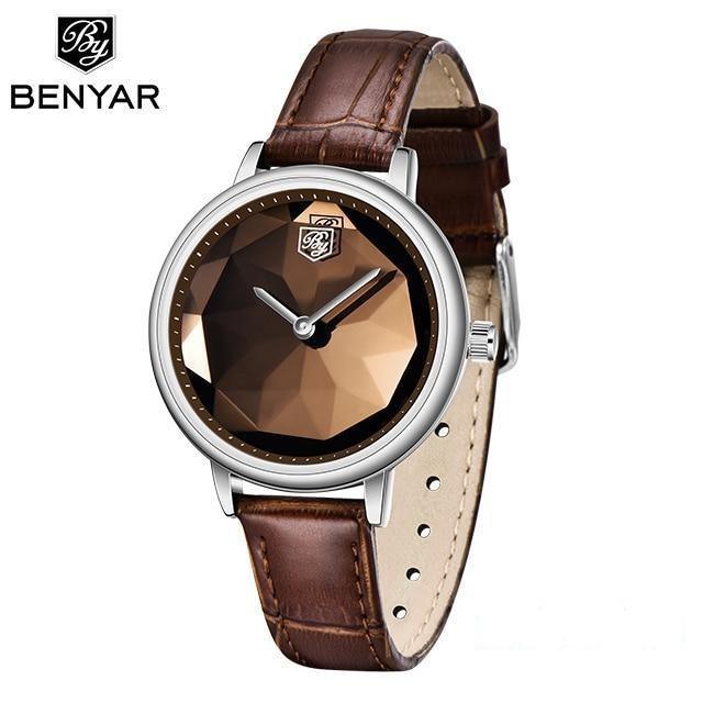 New Fashion Women's Watches Casual Sport Leather Strap Waterproof Analog Quartz Watch