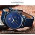 Fashion Multifunctional Mens Watches Sport Quartz Round Analog Watches Modern Leather Strap Design