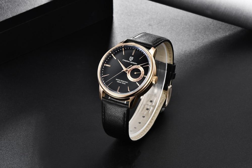 New Simple Luxury Mens Quartz Watch Casual Leather Strap Design Waterproof Comfortable Wrist Watch For Men