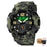 NEW Japan Movement 3 Time Dual Display Analog LED Electronic Quartz Wristwatch Military Men Sports Watches Relogio Masculino Military Watch Outdoor LED Stopwatch Digital Electronic Watches Large Dual Display Waterproof Tactical Army Watches for Men