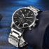 Sport Business Chronograph Steel Men Watches Top Luxury Quartz Male Analog Fashion Watchwrist