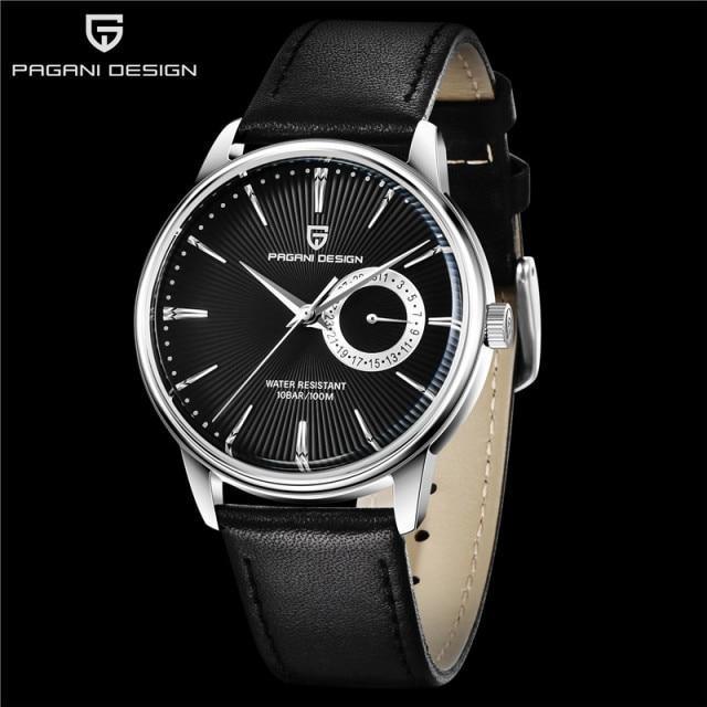 New Simple Luxury Mens Quartz Watch Casual Leather Strap Design Waterproof Comfortable Wrist Watch For Men