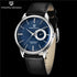 New Simple Luxury Mens Quartz Watch Casual Leather Strap Design Waterproof Comfortable Wrist Watch For Men