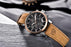 Luxury Men's Business Watches Fashion Watch Waterproof For Men's Casual Sport Leather Strap