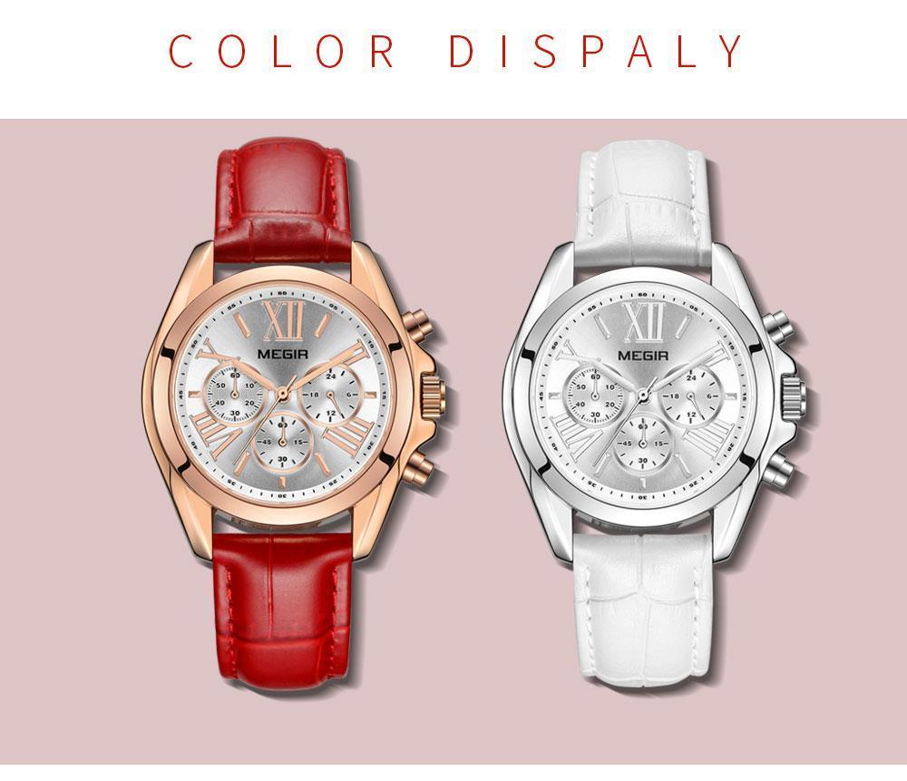 New Luxury White Women Watch Modern Sport Design Quartz Waterproof Wristwatch Business Style For Women