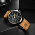 Mens Stylish Chronograph Watch Sport Quartz Clock Luxury Movement Analog Fashion Business Waterproof Watches