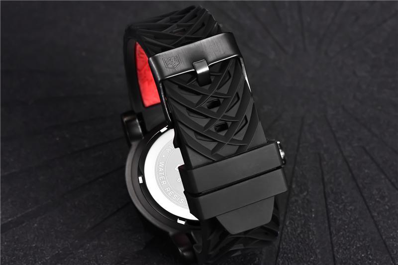 Men Luxury Gold Silicone Fashion Mens Watch Waterproof Military Quartz Casual Design Wristwatches