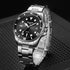 Luxury Round Business Men's Watches Fashion Waterproof Elegant Shine Stainless Steel Design Analog Luminous Men Wrist Watch