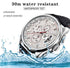 Multifunction Luxury Mens Watches Quartz Chronograph Sport Design Leather Band Strap Comfortable Wrist Watch For Men