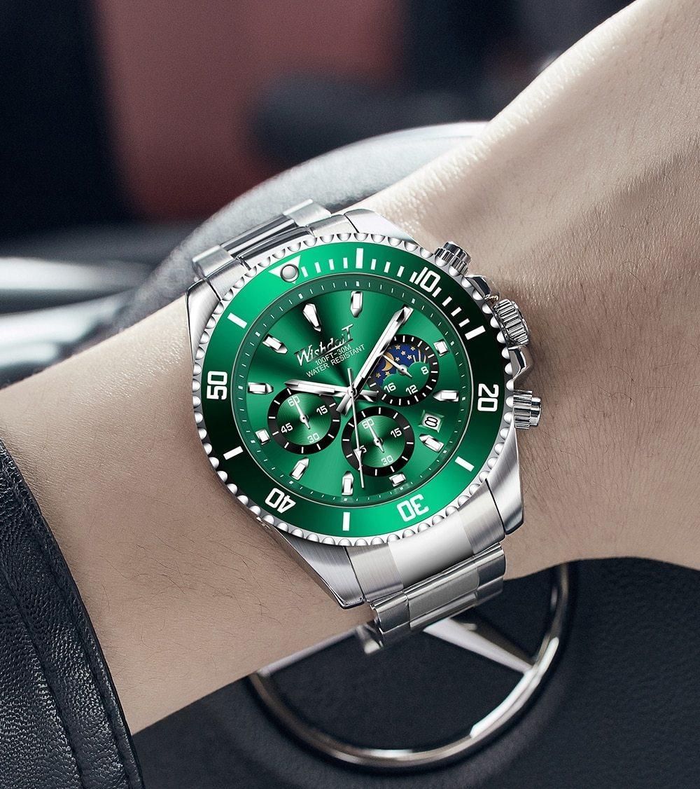 2021 New Men's Elegant Watch Waterproof And Scratch Resistant Stylish Stainless Steel Durable Wrist Watch