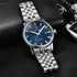 2021 Fashion Luxury Leather Strap Casual Analog Watch Men Stainless Steel Wristwatch Waterproof Watches