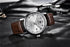 2021 Fashion Luxury Leather Strap Casual Analog Watch Men Stainless Steel Wristwatch Waterproof Watches