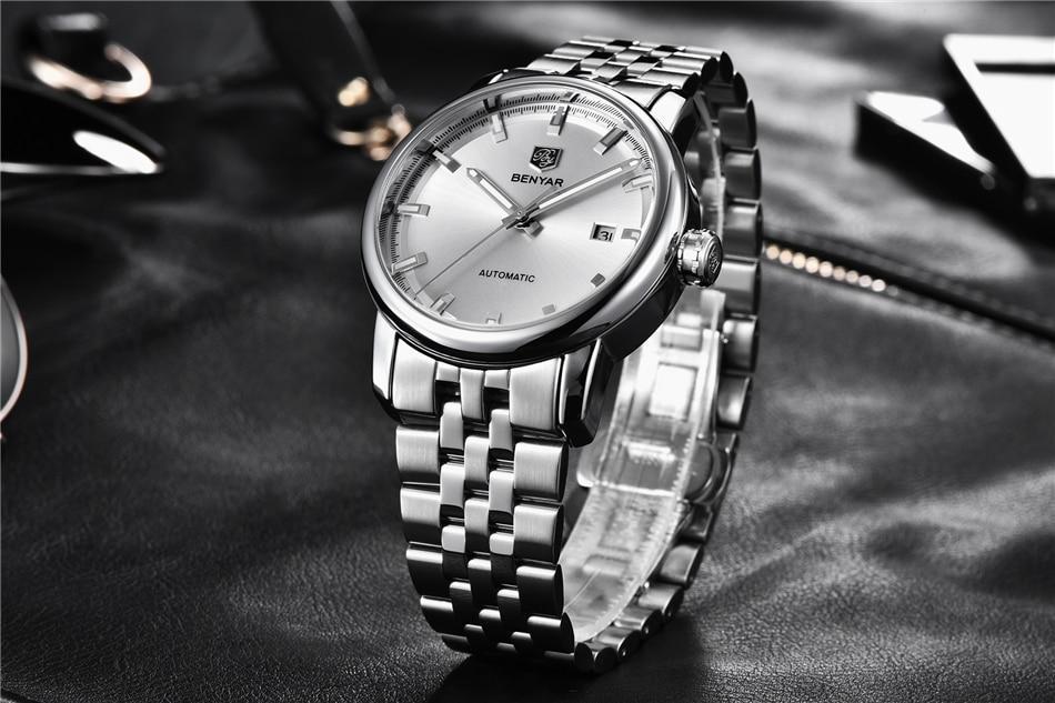 2021 Fashion Luxury Leather Strap Casual Analog Watch Men Stainless Steel Wristwatch Waterproof Watches