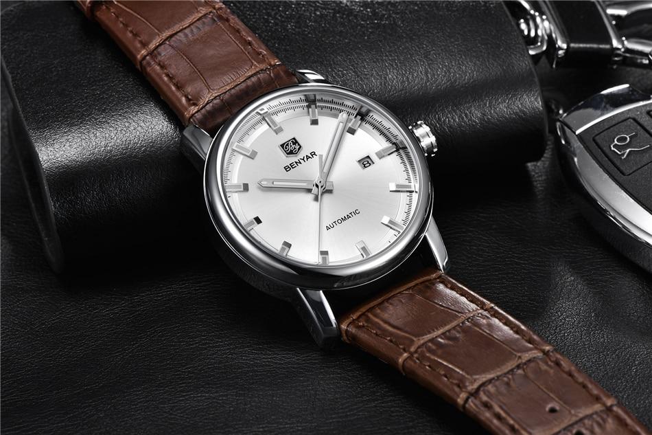 2021 Fashion Luxury Leather Strap Casual Analog Watch Men Stainless Steel Wristwatch Waterproof Watches