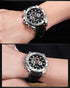 Men's Sports Multifunctional Quartz Watches Elegant Leather Strap Waterproof Modern Wristwatch For Men