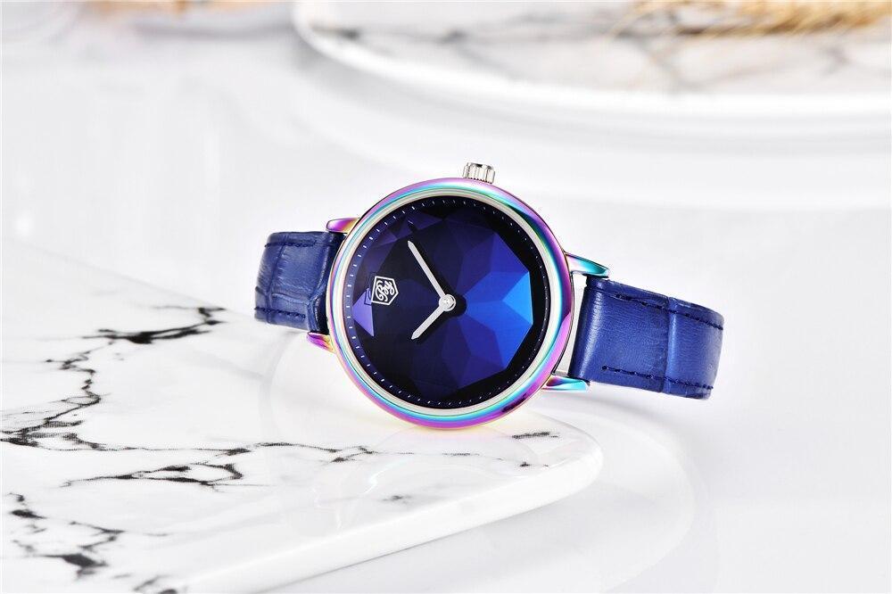 New Fashion Women's Watches Casual Sport Leather Strap Waterproof Analog Quartz Watch