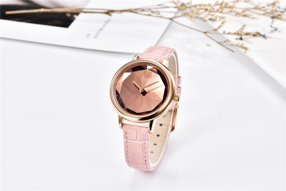 New Fashion Women's Watches Casual Sport Leather Strap Waterproof Analog Quartz Watch