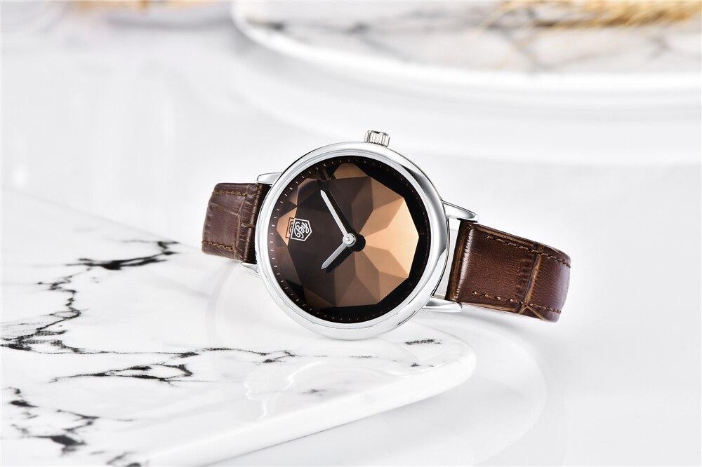 New Fashion Women's Watches Casual Sport Leather Strap Waterproof Analog Quartz Watch